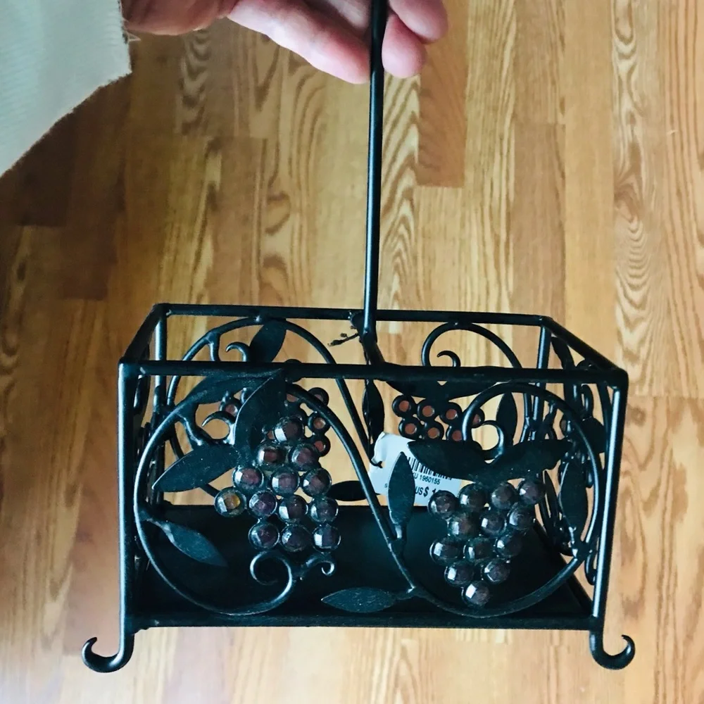 Pier 1 Oil&Vinegar Bottle + Salt&Pepper Holder